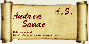 Andrea Samac vizit kartica